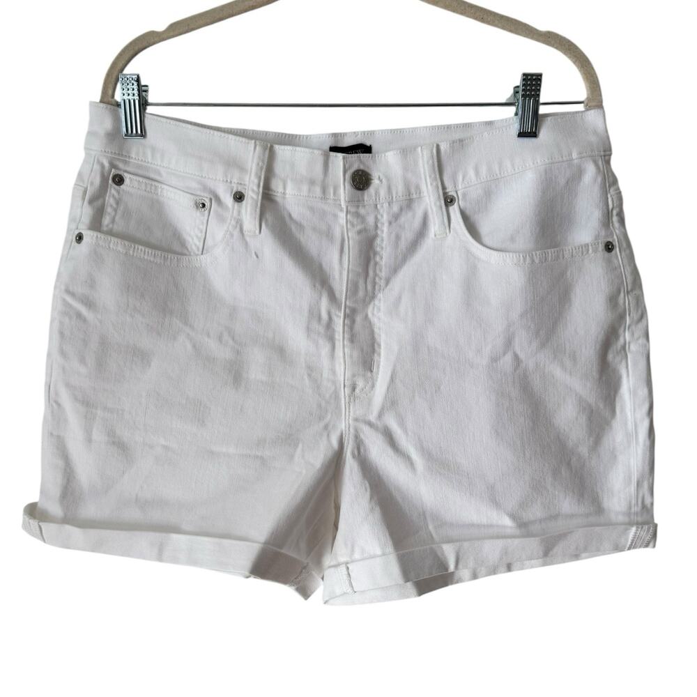 NWT J. Crew Classic White Denim Shorts Women’s Size 31
